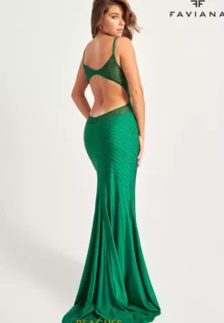 Fitted|Long Dresses^Faviana 11022