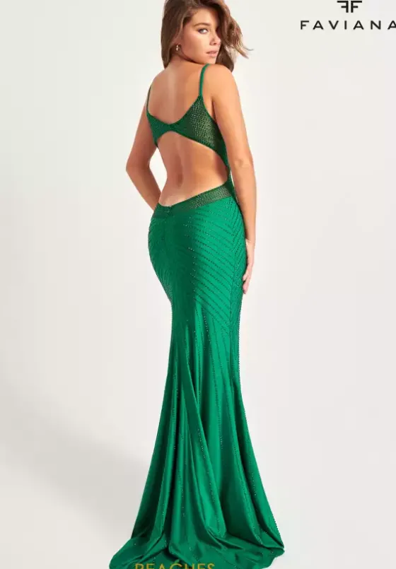 Fitted|Long Dresses^Faviana 11022