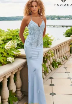 Fitted|Long Dresses^Faviana 11003