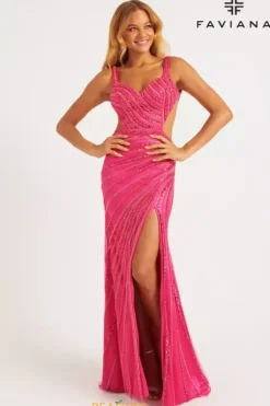 Fitted|Long Dresses^Faviana 11243