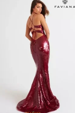 Fitted|Long Dresses^Faviana 11261