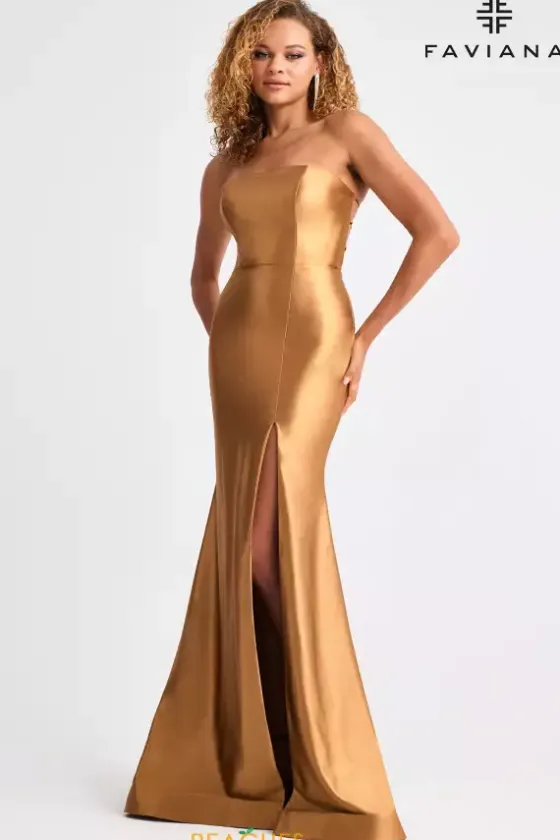 Fitted|Long Dresses^Faviana 11211