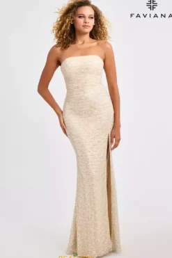 Fitted|Long Dresses^Faviana 11446