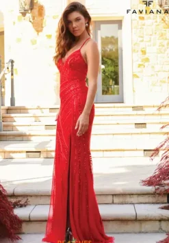 Fitted|Long Dresses^Faviana 11270