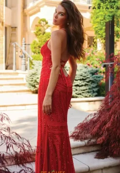 Fitted|Long Dresses^Faviana 11270