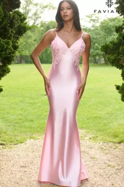 Fitted|Long Dresses^Faviana 11402