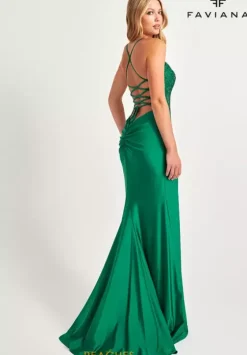 Fitted|Long Dresses^Faviana 11011