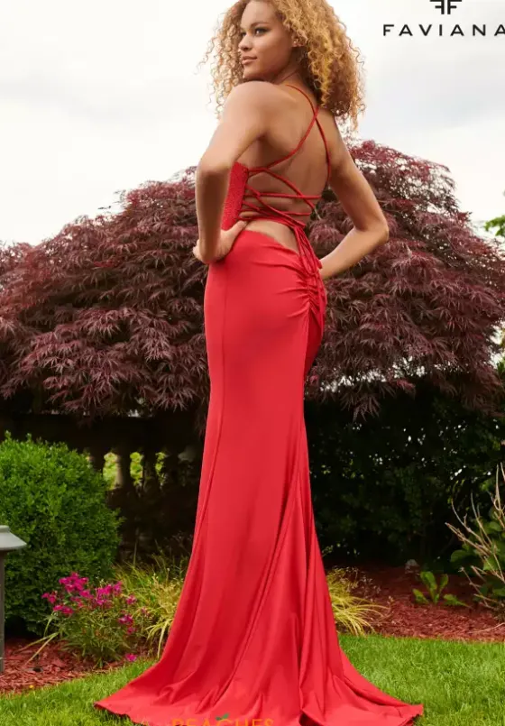 Fitted|Long Dresses^Faviana 11011