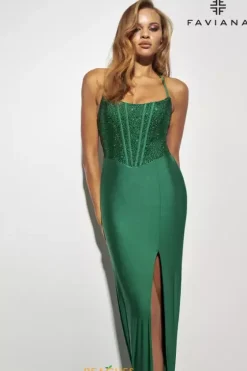 Fitted|Long Dresses^Faviana 11011