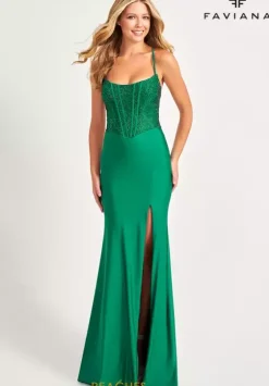 Fitted|Long Dresses^Faviana 11011