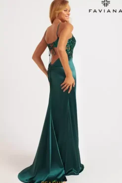 Fitted|Long Dresses^Faviana 11200