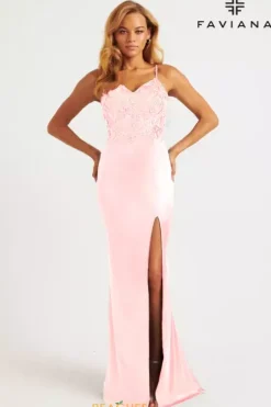 Fitted|Long Dresses^Faviana 11200