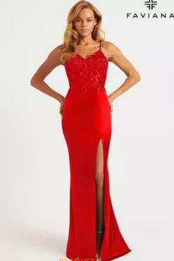 Fitted|Long Dresses^Faviana 11200