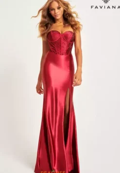 Fitted|Long Dresses^Faviana 11006