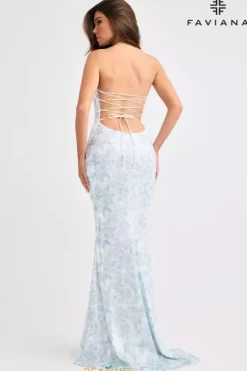 Fitted|Long Dresses^Faviana 11442