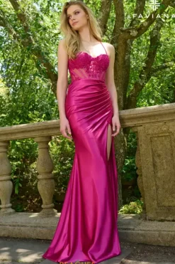 Fitted|Long Dresses^Faviana 11469