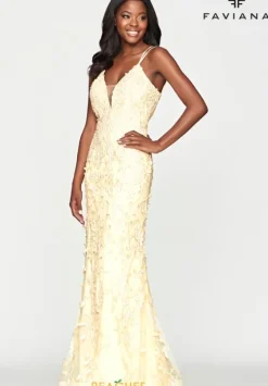 Fitted|Long Dresses^Faviana S10662 Buttercream