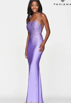 Fitted|Long Dresses^Faviana S10506 Lilac