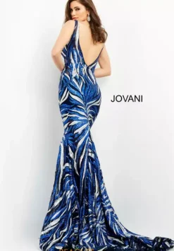 Fitted|Long Dresses^Jovani Fitted Sequins Long Dress 06153 Light Blue/Silver