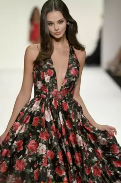 Long Dresses^Sherri Hill Halter Neckline A Line Dress 57726