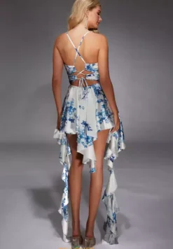 Bat Mitzvah|8Th Grade Dance^Alyce High Low Satin Beaded Dress 30055