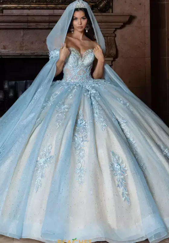 Sweet Sixteen^Rachel Allan Quince Hood/Streamers Only. Dress Not Included.