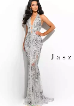 Sexy|Fitted^Jasz Couture 7348 Silver