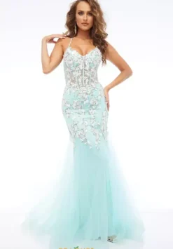 Plus Sized Dresses|Long Dresses^Jasz Couture 7700 Mint