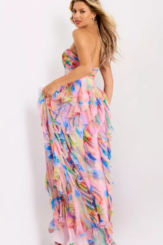 Long Dresses|Plus Sized Dresses^Jovani 46381 Print