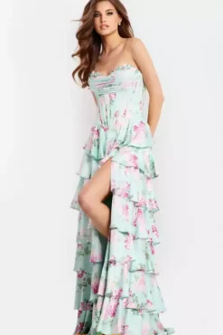 Long Dresses|Plus Sized Dresses^Jovani 47579 Print