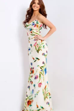 Long Dresses|Plus Sized Dresses^Jovani 47626 Ivory/Multi