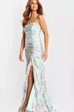 Long Dresses|Plus Sized Dresses^Jovani 47580 Print