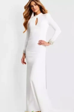 Military Ball|Long Sleeve Prom Dresses^Jovani 49126