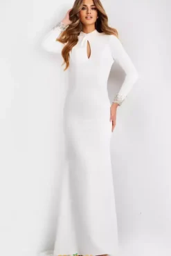 Military Ball|Long Sleeve Prom Dresses^Jovani 49126