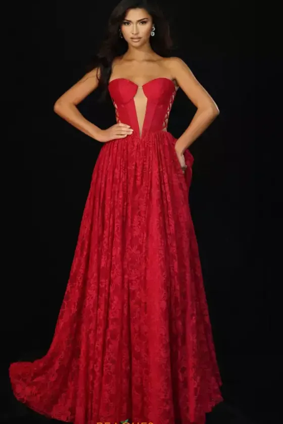 A Line|Plus Size^Jovani 45372