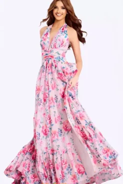 Quince Guest Dresses|Plus Size^Jovani 48469 Print