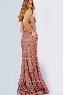 Fitted|Plus Size^JVN by Jovani JVN23770 Copper