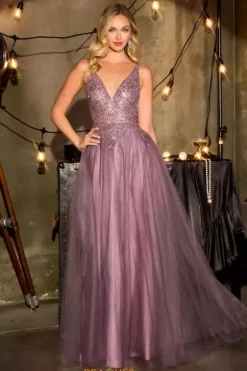 Long Dresses|Plus Sized Dresses^Ladivine by Cinderella La Divine by Cinderella CR880