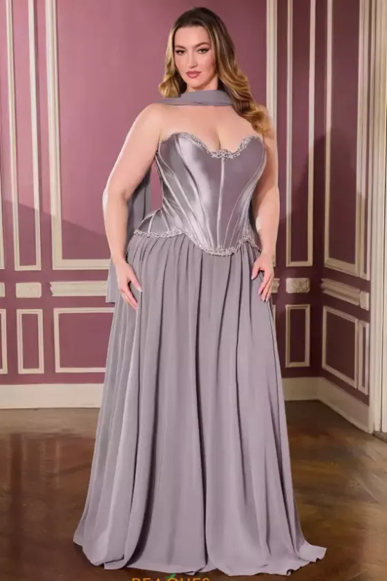 Quince Guest Dresses|Plus Size^Ladivine by Cinderella La Divine by Cinderella CD668C