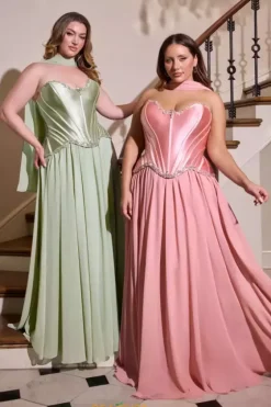 Quince Guest Dresses|Plus Size^Ladivine by Cinderella La Divine by Cinderella CD668C