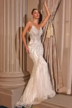 Long Dresses|Pageant^Ladivine by Cinderella La Divine by Cinderella CC0688W Off White