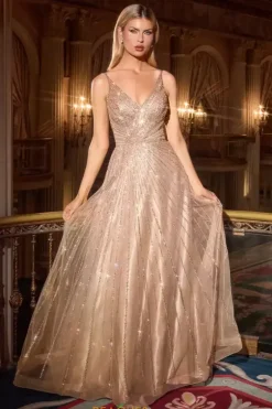 Long Dresses|Plus Sized Dresses^Ladivine by Cinderella La Divine by Cinderella CC474 Mocha Gold