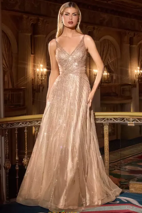 Long Dresses|Plus Sized Dresses^Ladivine by Cinderella La Divine by Cinderella CC474 Mocha Gold