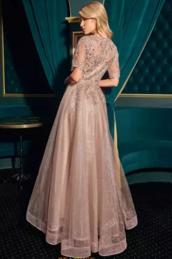 Long Dresses|Plus Sized Dresses^Ladivine by Cinderella La Divine by Cinderella CD726 Mocha