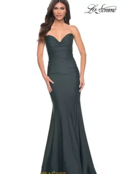 Fitted|Long Dresses^La Femme 32289