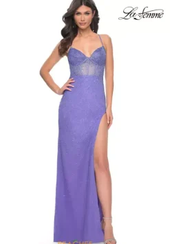 Fitted|Long Dresses^La Femme 32328