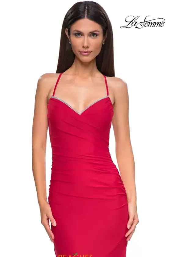 Fitted|Long Dresses^La Femme 32918