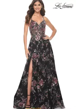 Ball Gowns|A Line^La Femme 32031