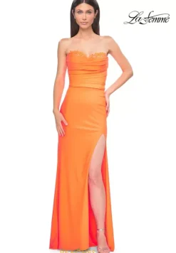Fitted|Long Dresses^La Femme 32981