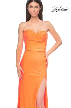 Fitted|Long Dresses^La Femme 32981